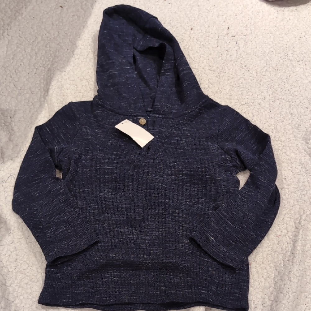 Size 4: Kids Andy and Evan Cozy Navy Hoodie